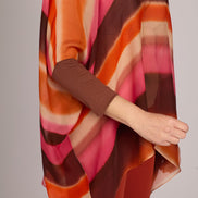 Top Camilla voile stampa sunset