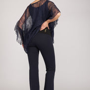 Look pizzo Blu