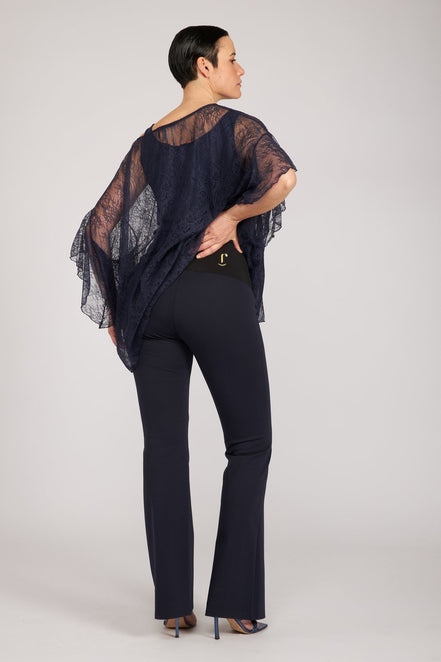 Look pizzo Blu