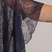 Top Capri pizzo blu