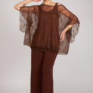 Capri Top in Chocolate Lace