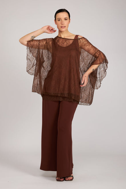 Capri Top in Chocolate Lace
