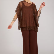 Capri Top in Chocolate Lace