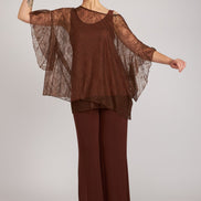 Capri Top in Chocolate Lace