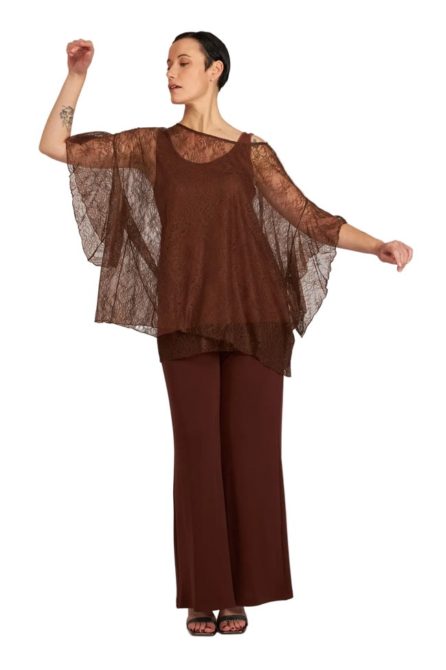 Capri Top in Chocolate Lace