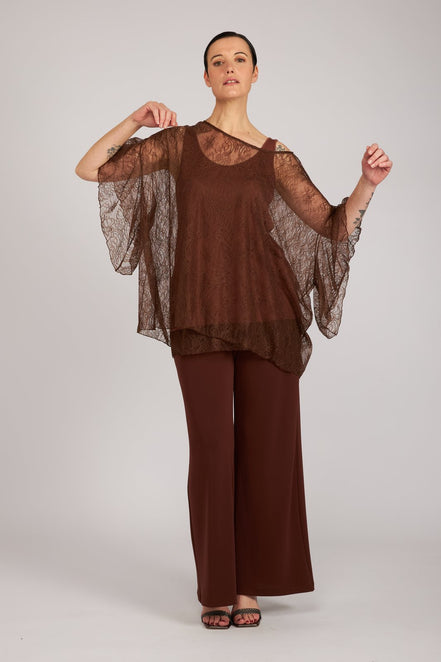 Capri Top in Chocolate Lace