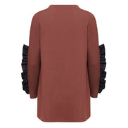 Seoul Top in Cocoa and Black