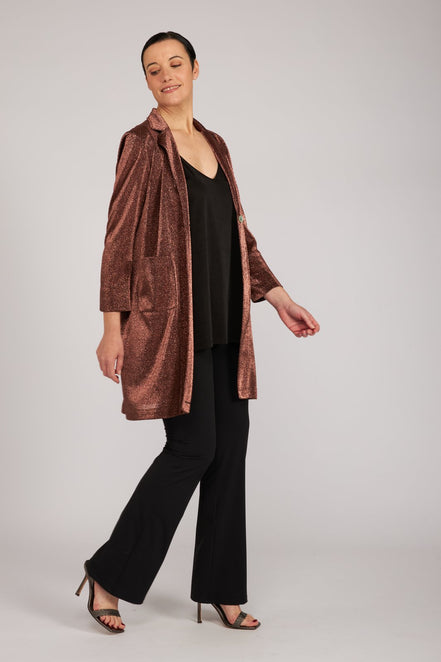Top Easy Paros jersey lurex nero