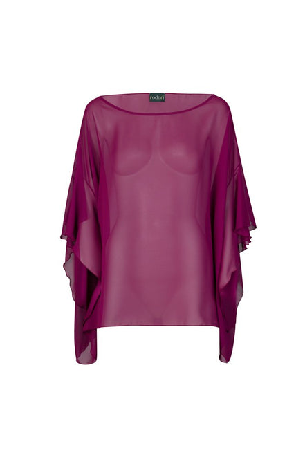 Capri Top in Cyclamen Voile