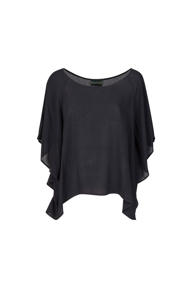 Salina Top in Black Gauze