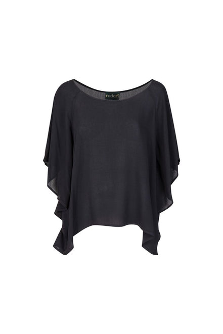 Salina Top in Black Gauze