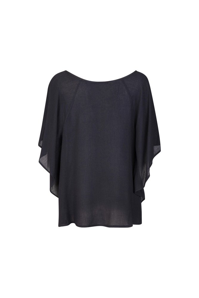 Salina Top in Black Gauze