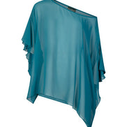 Top Capri voile ottanio