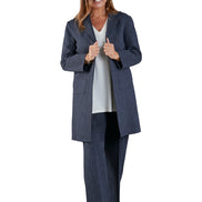 Procida Jacket in Washed Blue Pinstripe