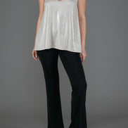 Top Paros Jersey lurex platino
