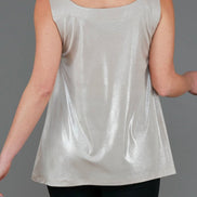 Top Paros Jersey lurex platino