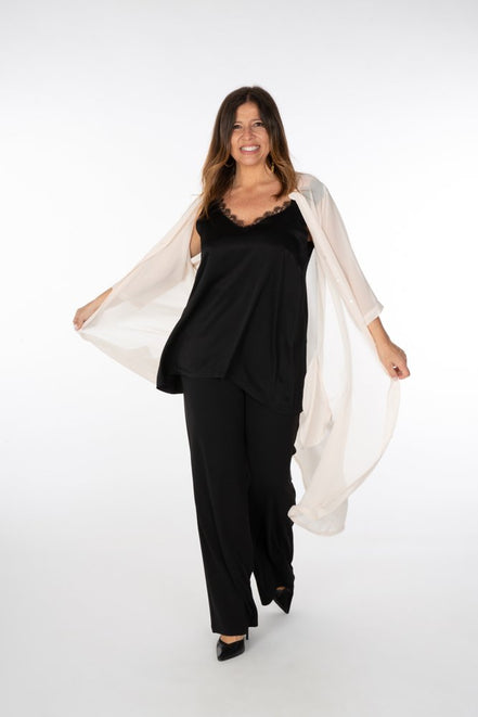 Paros Lace Top in Black