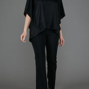 Top Salina Jersey Lurex Nero