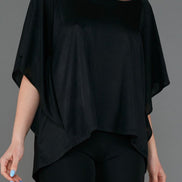 Top Salina Jersey Lurex Nero