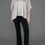 Top Salina Jersey Lurex Platino