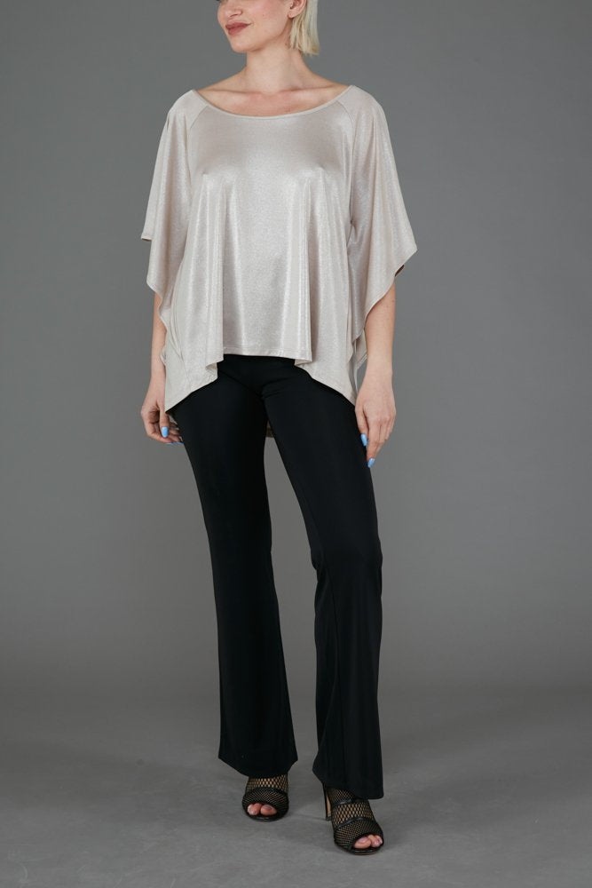 Top Salina Jersey Lurex Platino