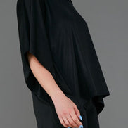 Top Salina Jersey Lurex Nero