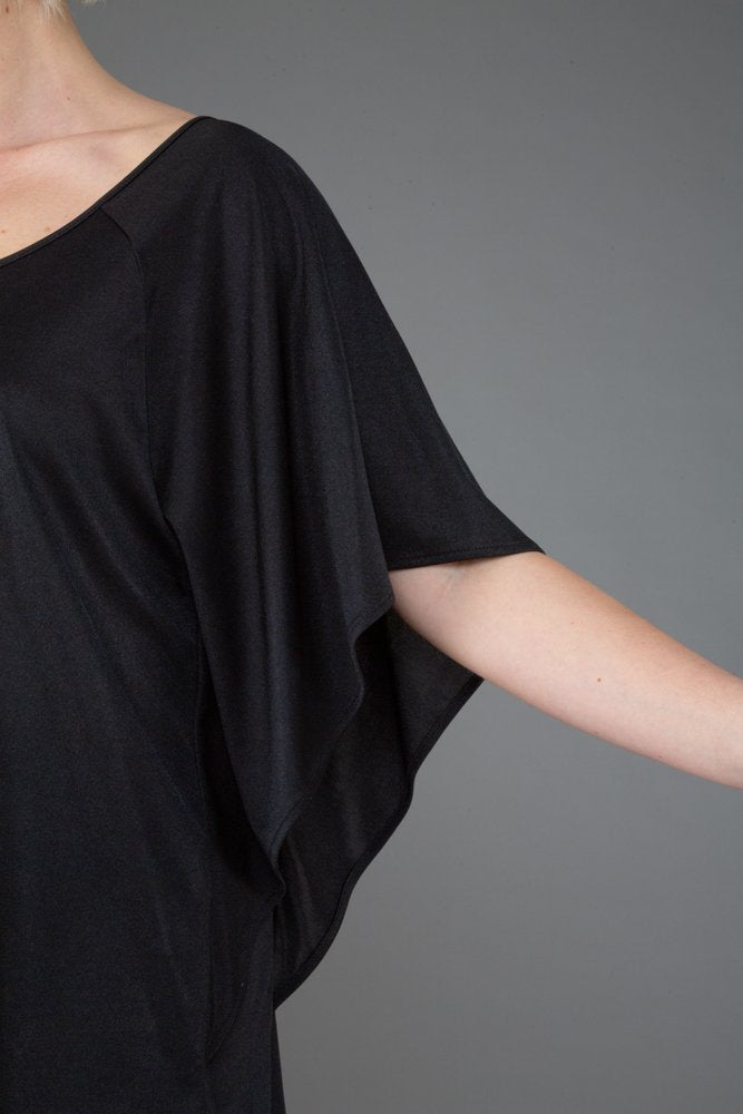 Top Salina Jersey Lurex Nero
