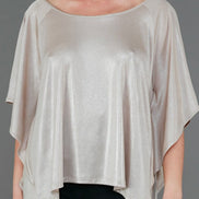Top Salina Jersey Lurex Platino