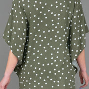 Top Salina Pois Bianchi su Verde