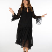 Abito Romantic Saint Tropez voile nero