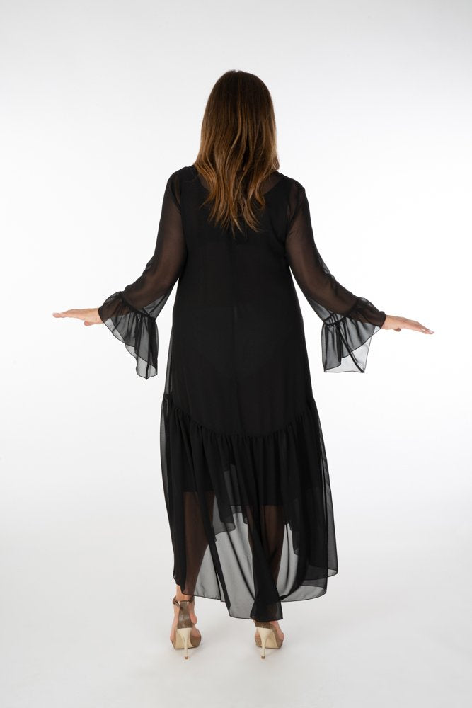 Abito Romantic Saint Tropez voile nero
