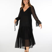 Abito Romantic Saint Tropez voile nero