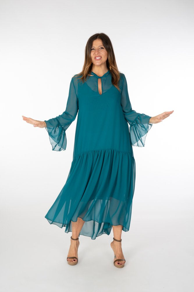 Abito Romantic Saint Tropez voile ottanio
