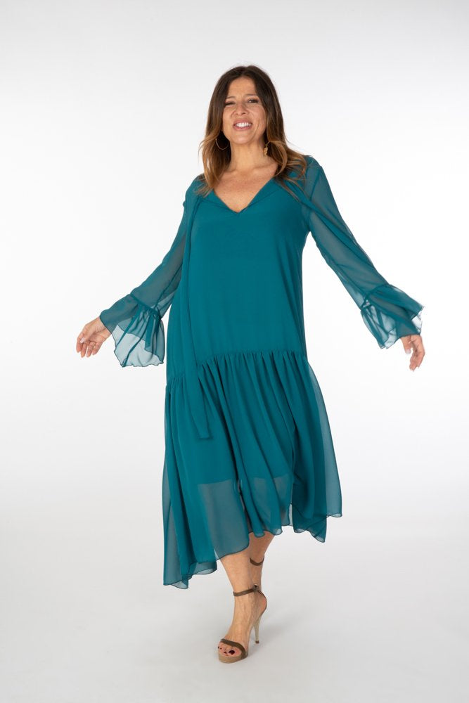 Abito Romantic Saint Tropez voile ottanio