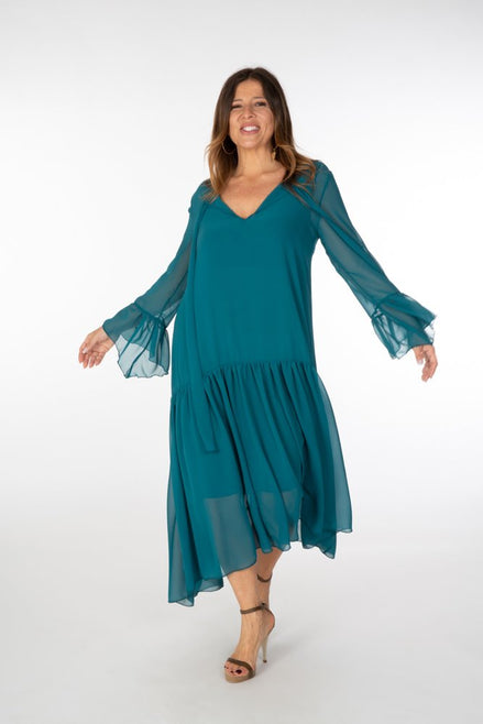 Abito Romantic Saint Tropez voile ottanio