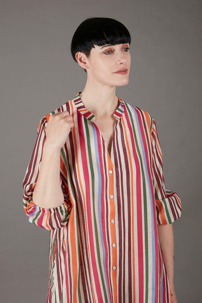 Camicia Vulcano multicolor a righe