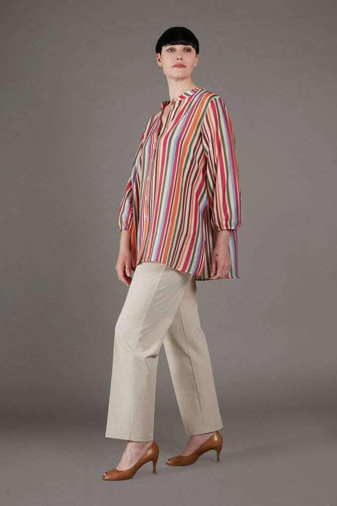 Camicia Vulcano multicolor a righe