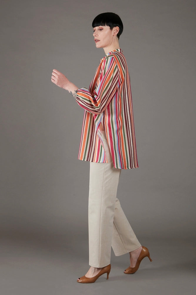 Camicia Vulcano multicolor a righe